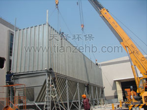 广州开发区脉冲式布袋除尘器安装现场